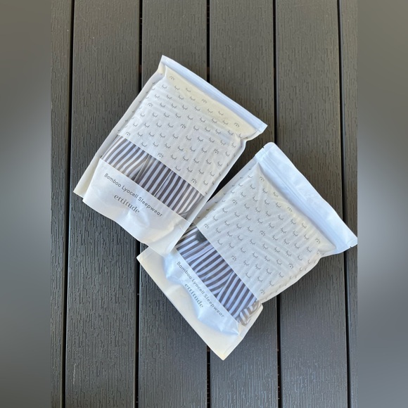 Ettitude Sateen Long Sleeve PJ Shirt and PJ Pants in Charcoal Grey THIS IS A SET - Picture 8 of 8